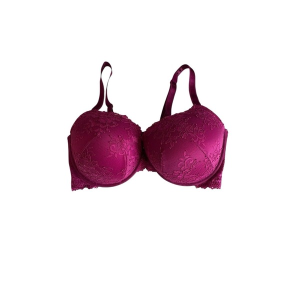 TORRID Curves Deep Pink Lace Bra Size 42 F Deadstock Padded - Picture 1 of 12
